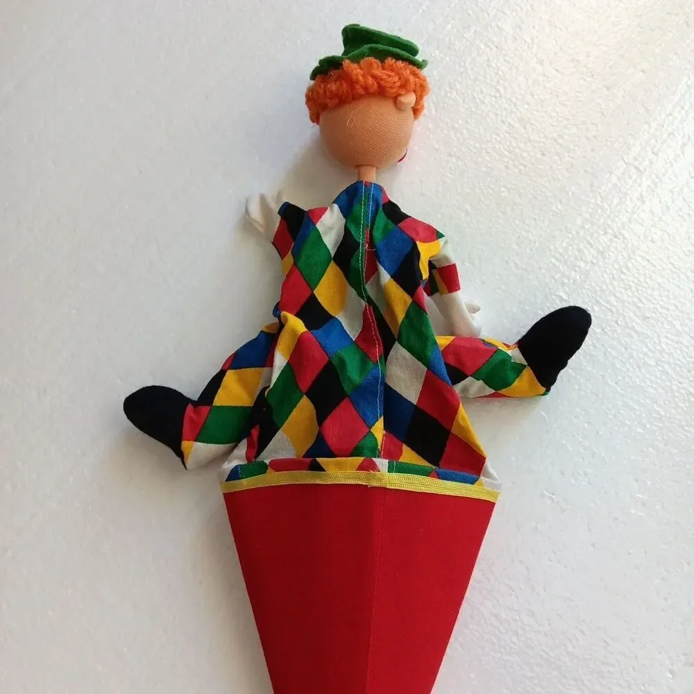 Moravska Ustredna Cone Puppets Princess And Clown Vintage Imagination Fun Toys